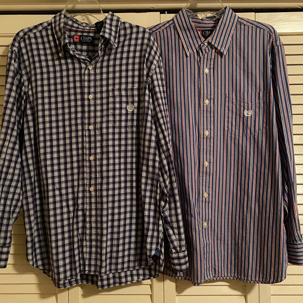 Chaps button up shirts. Size large.